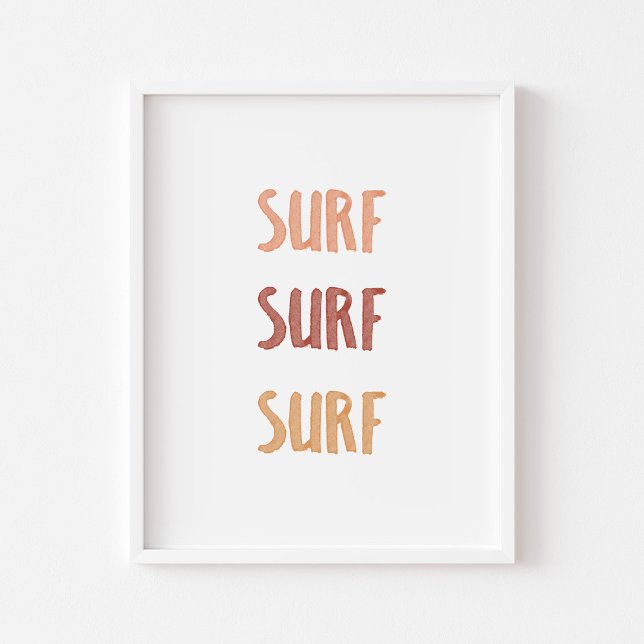 Poster Surf Surf Surf (Créateur téléchargé)