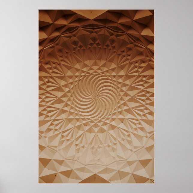 Poster Surface brune emboussée (Devant)