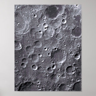 Poster Surface de la lune