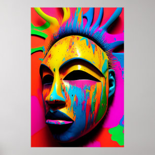 Poster Surface Face Ken Gage Surréaliste