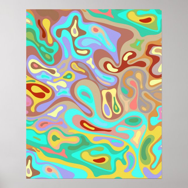 Poster Surface liquide 12 (Devant)