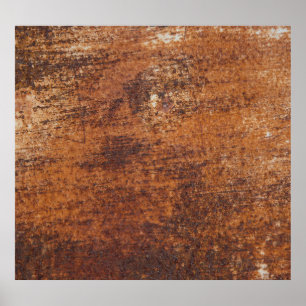 Poster Surface métallique texturée rouillée