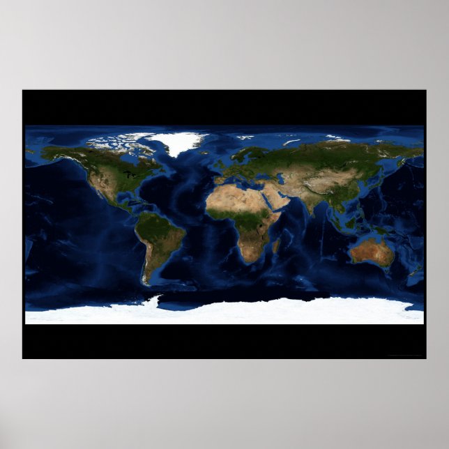 Poster Surface terrestre 78x52 (72x48) (Devant)