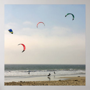 Poster Surfer de cerf-volant