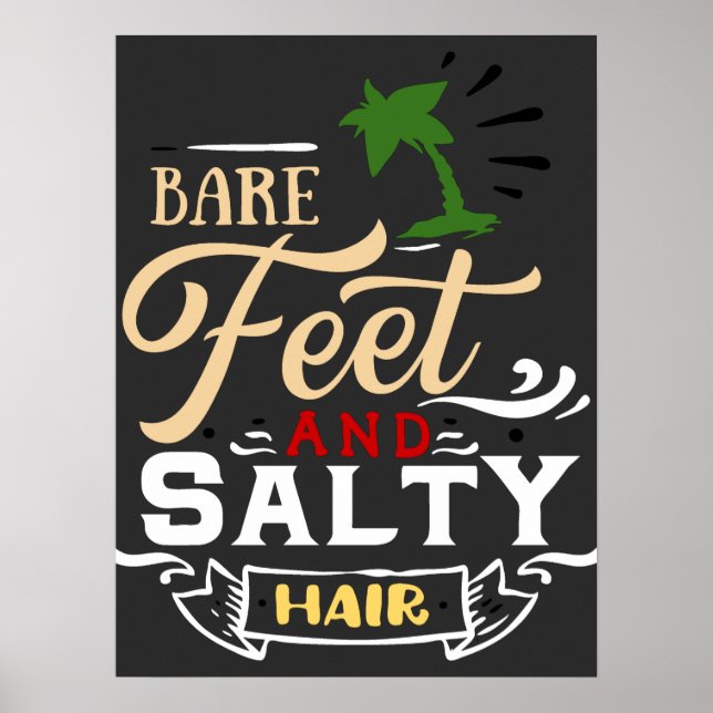 Poster Surfer de vague rétro (Devant)