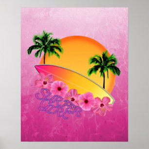 Poster Surfer Girl