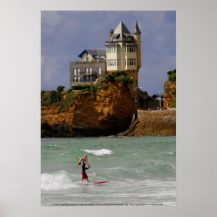Poster Surfer tandem à Biarritz, France
