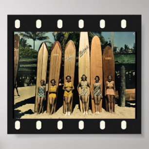 Poster Surfers vintages