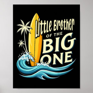 Poster Surfeur pour son 1er anniversaire Petit frère du g