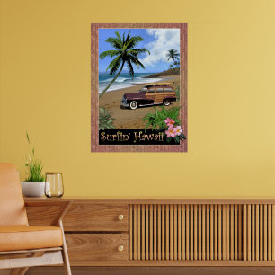 Poster Surfin' Hawaii