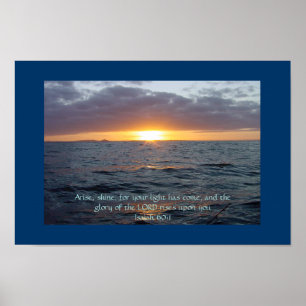 Poster Surgissent l'éclat - 60:1 d'Isaïe