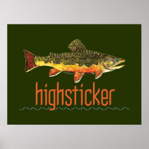 Poster Surligneur de pêche à la mouche