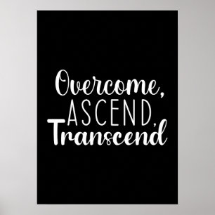 Poster Surmonter et atteindre - Gymnase, Hustle, Succès