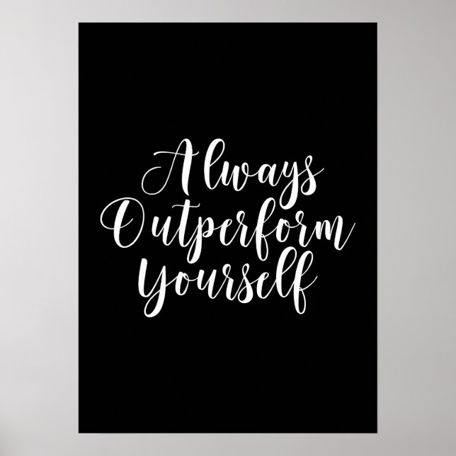 Poster Surperformez - Gym Husten Réussite Motivationnel (Devant)