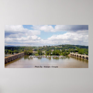 Poster Surplombant la rivière Susquehanna