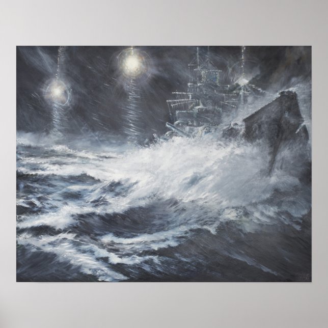 Poster Surpris par Starshell Scharnhorst Bataille de (Devant)