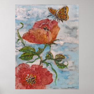 Poster Surprise papillon