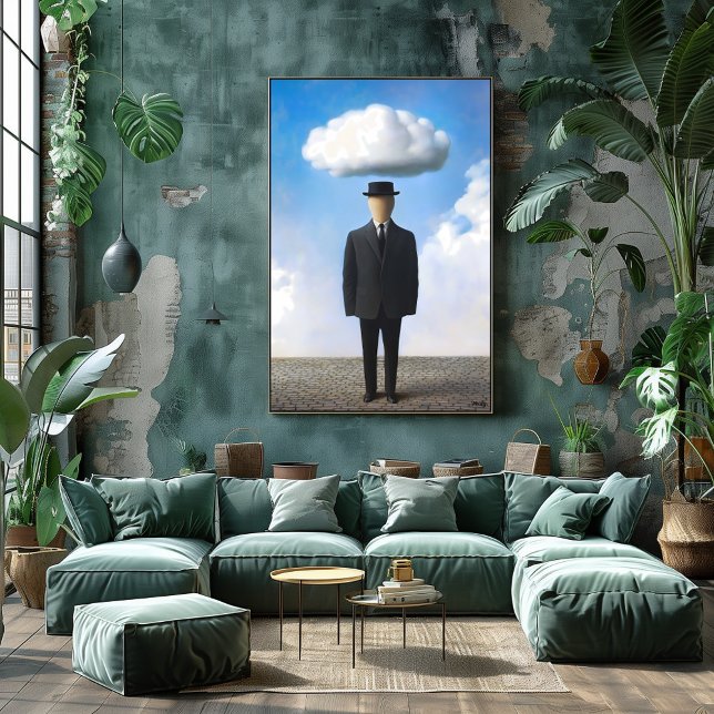 Poster Surreal Dreamscape Wall Art - Faceless Man Cloud (Créateur téléchargé)