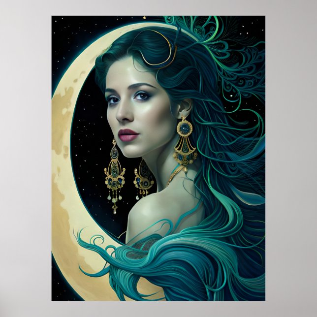 Poster Surreal Imaginaire Fantastic Girl Art Ai (Devant)