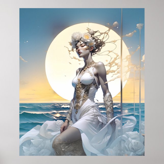 Poster Surreal Imaginaire Fantastic Girl Art Ai (Devant)