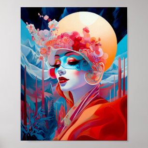 Poster Surreal Lady Imaginaire Art