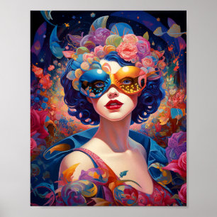 Poster Surreal Lady Imaginaire Art