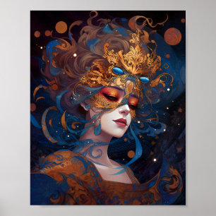 Poster Surreal Lady Imaginaire Art