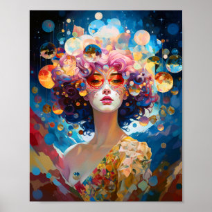 Poster Surreal Lady Imaginaire Art