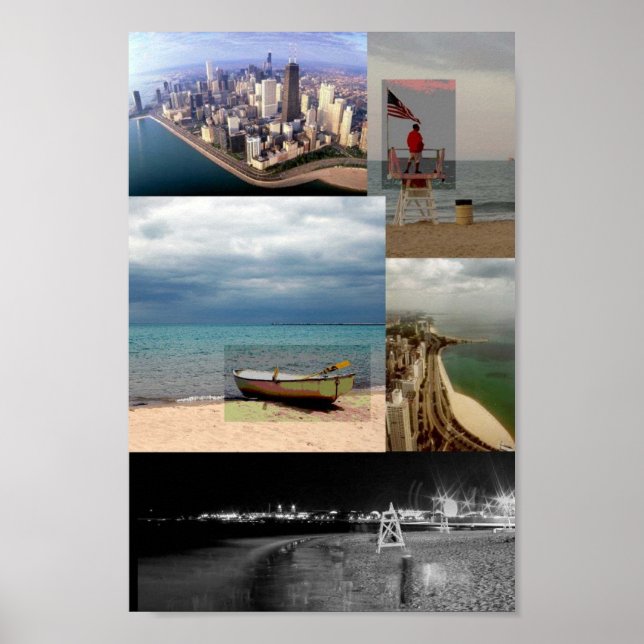 Poster surveillance de la rue en chêne (Devant)