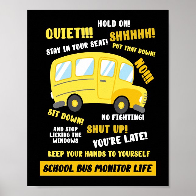 Poster Surveillance des autobus scolaires (Devant)