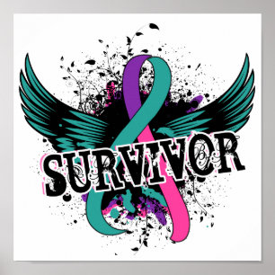 Poster Survivant 16 de cancer de la thyroïde