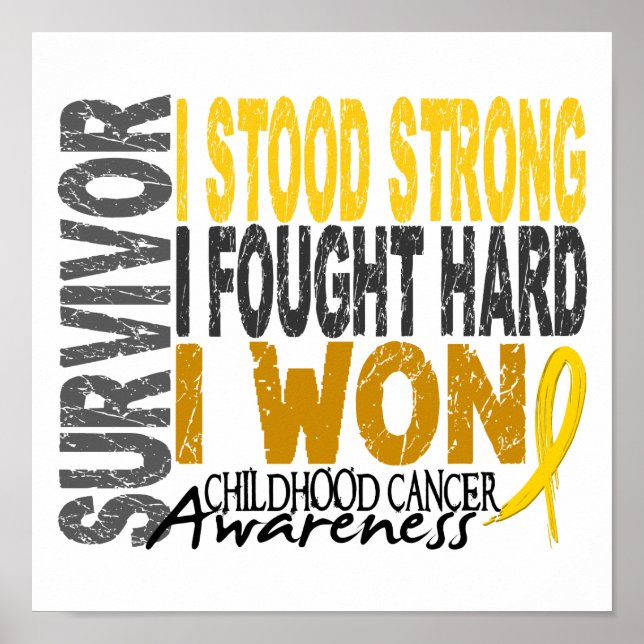 Poster Survivant 4 Cancer de l'enfance (Devant)