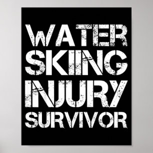 Poster survivant de blessure de ski nautique 