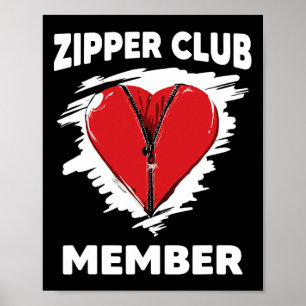 Poster Survivant du cœur Guerrier Membre du Club Zippeur 