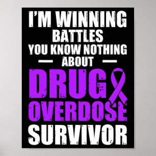 Poster Survivant du guerrier de sensibilisation à la surd