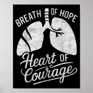 Poster Survivant du poumon collabé Maladie pulmonaire Pne