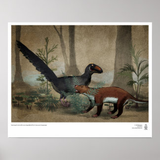 Poster Survivants : Pantolambda et Dinosaure post-crétacé