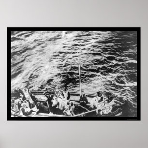 Poster Survivants titaniques dans le canot de sauvetage