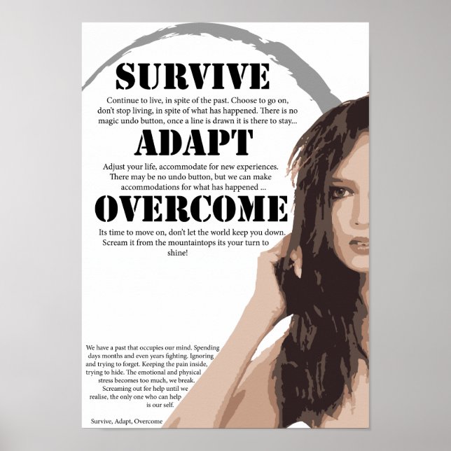 Poster Survivre au dépassement de l'adaptation (Devant)