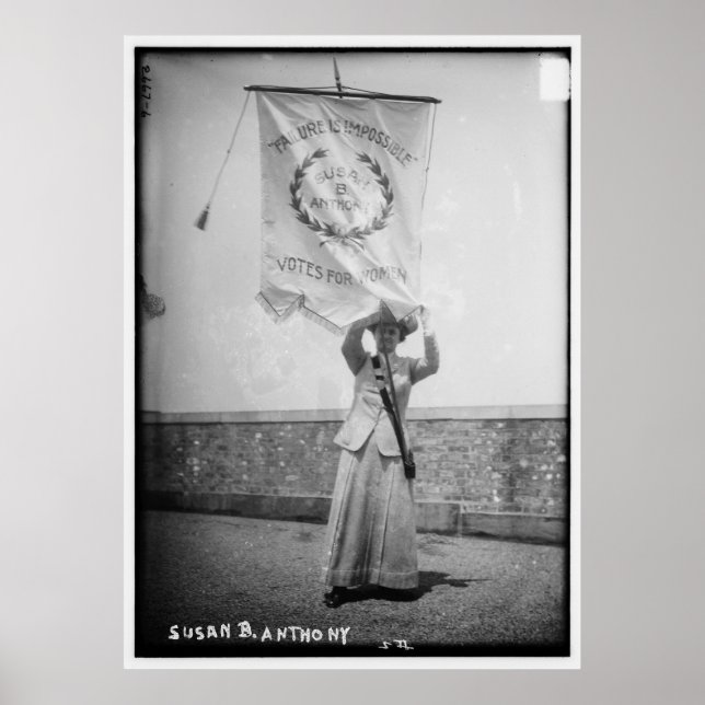 Poster Susan B. Anthony L'échec est impossible (Devant)