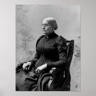 Poster Susan B. Anthony Seated Portrait - 1891