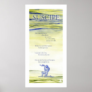 Poster Suscipe (prière de saint Ignace)