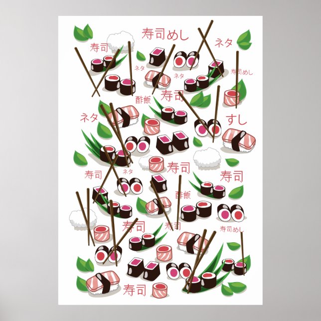Poster Sushi (Devant)