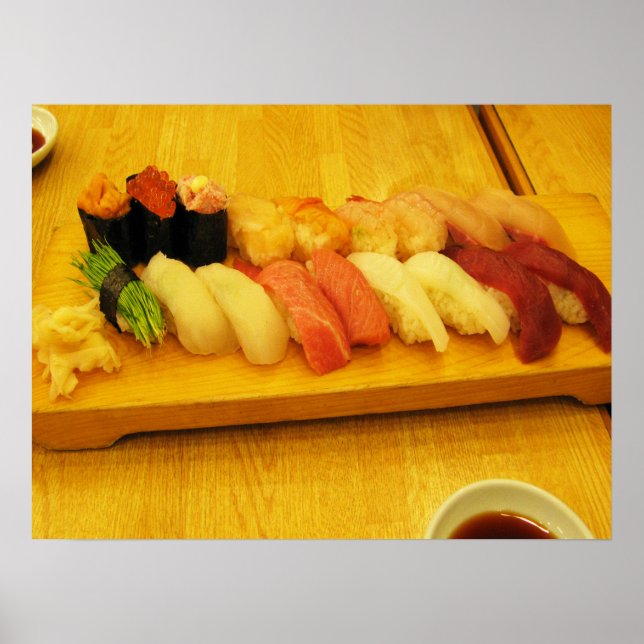 Poster Sushi 寿 司 (Devant)