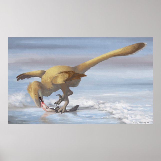 Poster Sushi Deinonychus Imprimer (Devant)