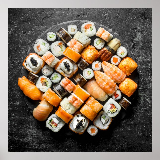 Poster Sushi platter (Devant)
