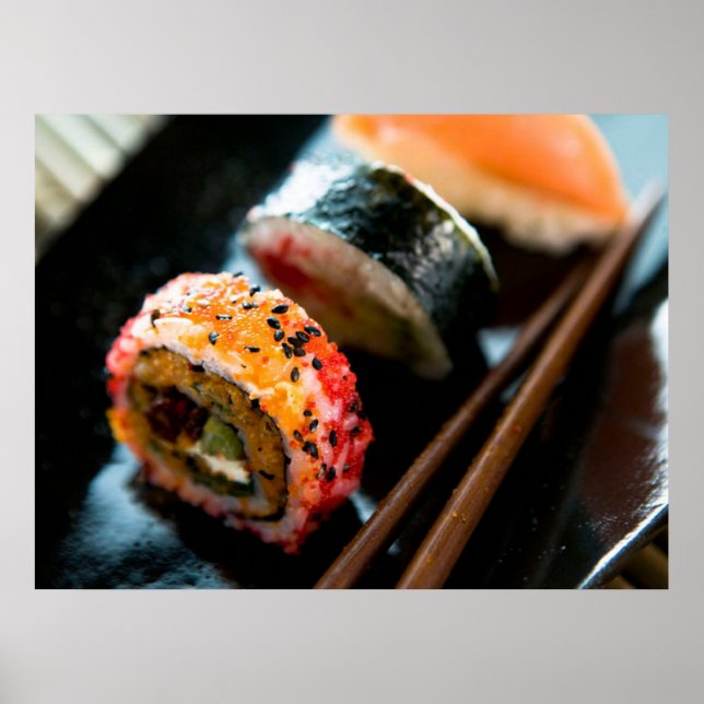 Poster Sushi Rolls (Devant)