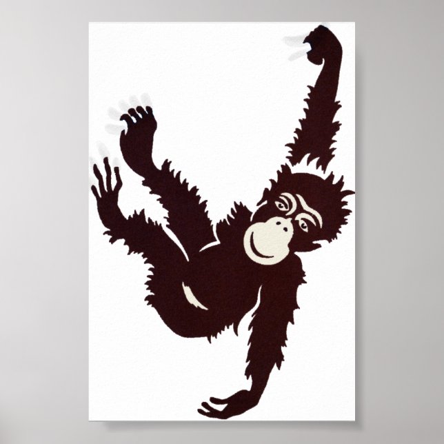 Poster Suspendre le singe (Devant)