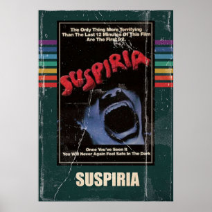 Poster Suspiria 1977 Horror Movie VHS Style