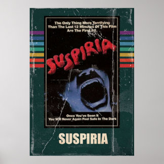 Poster Suspiria 1977 Horror Movie VHS Style